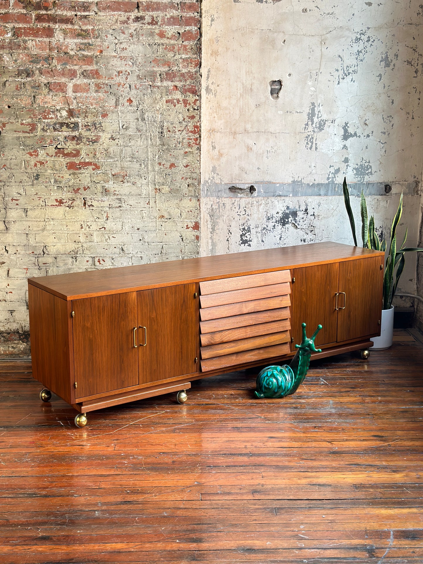 Restored American of Martinsville Dania Credenza on Casters