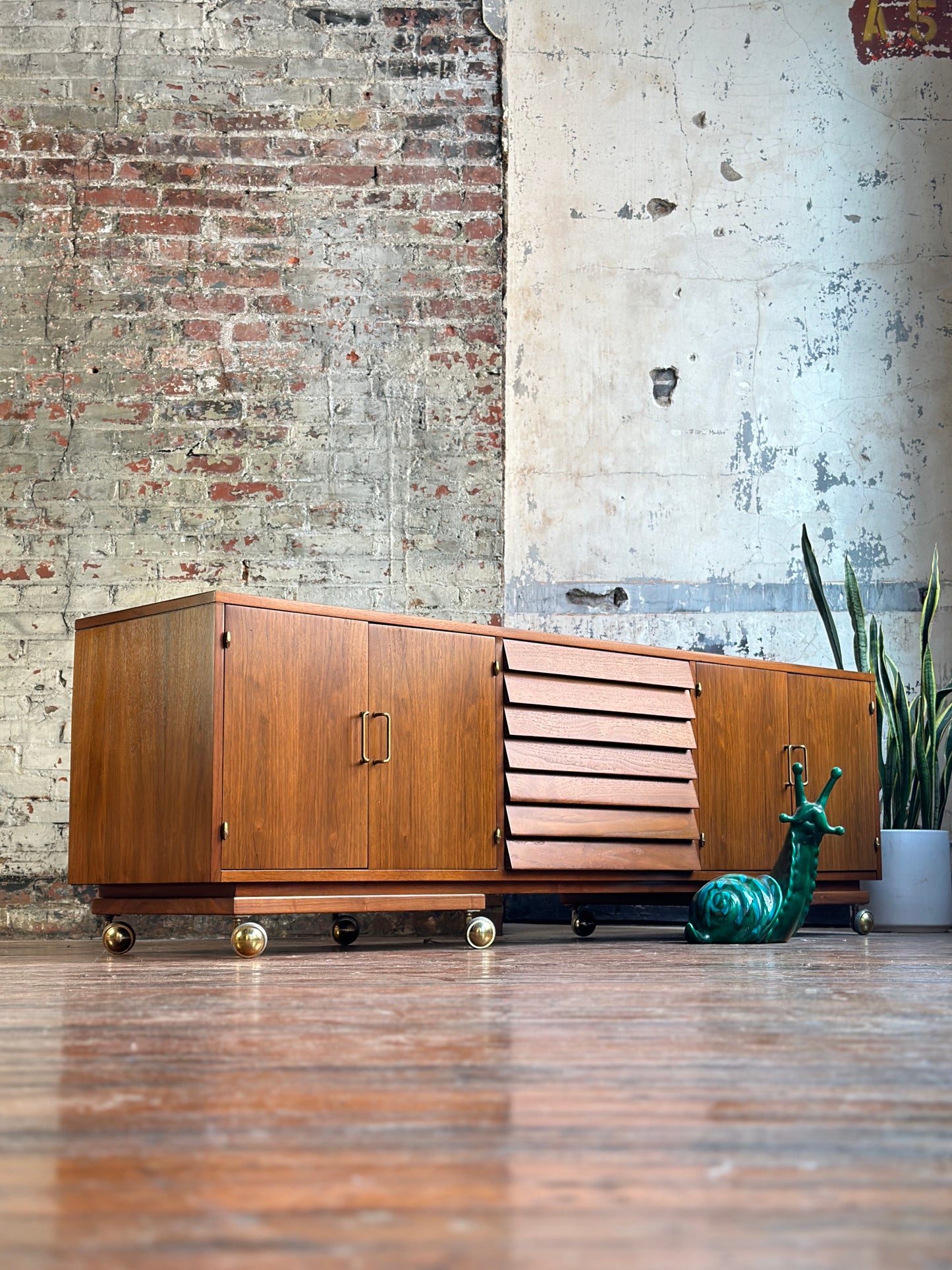 Restored American of Martinsville Dania Credenza on Casters