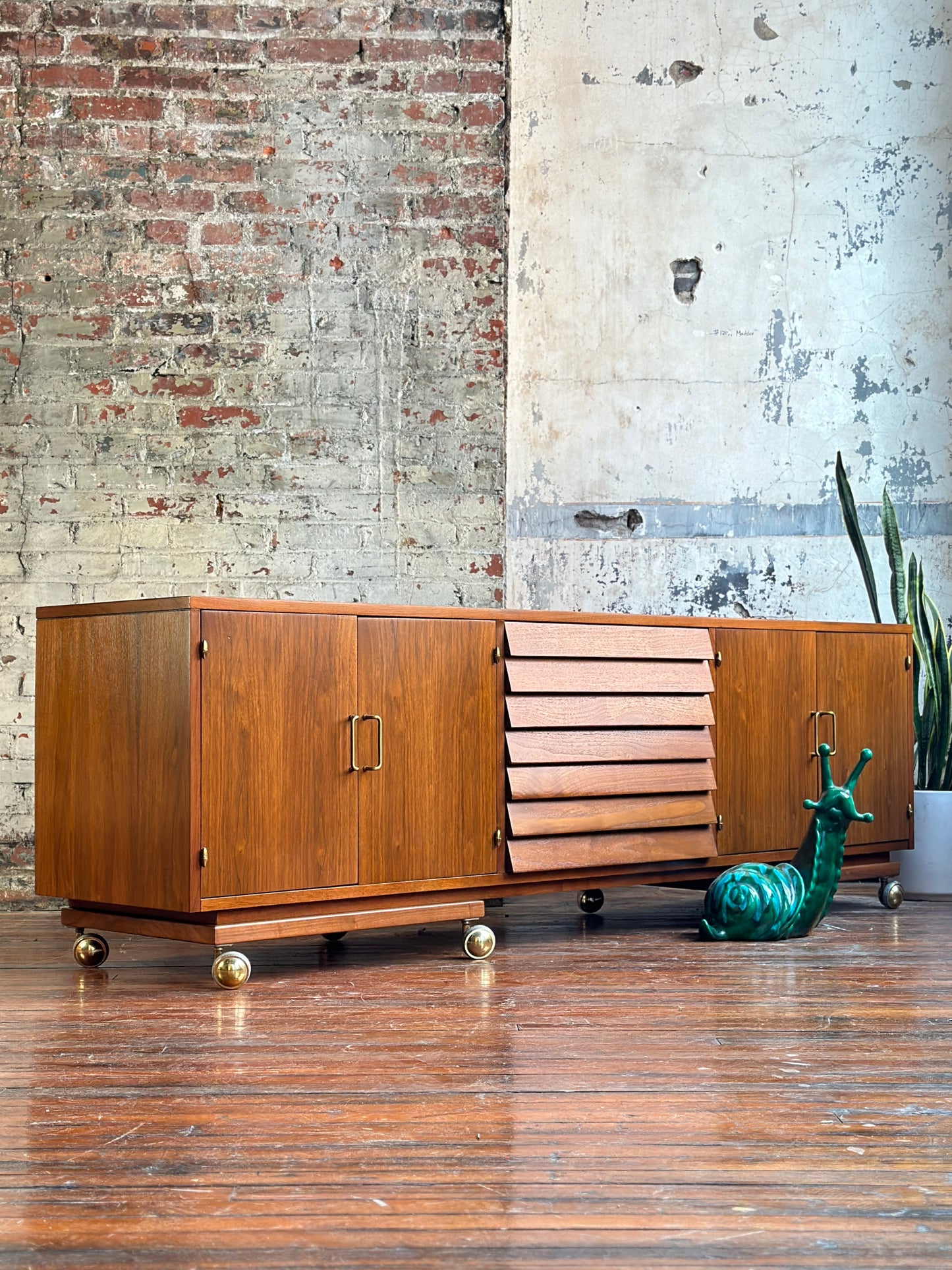 Restored American of Martinsville Dania Credenza on Casters