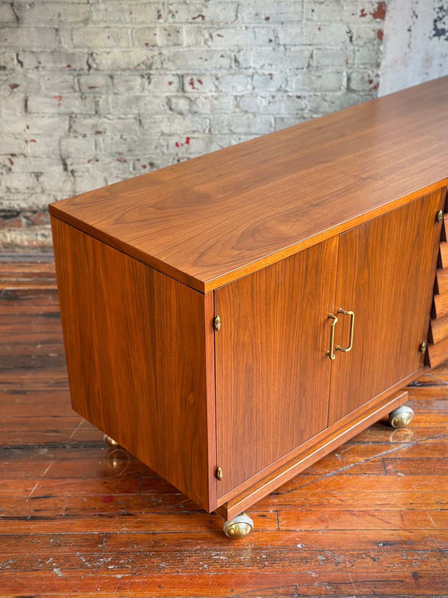 Restored American of Martinsville Dania Credenza on Casters