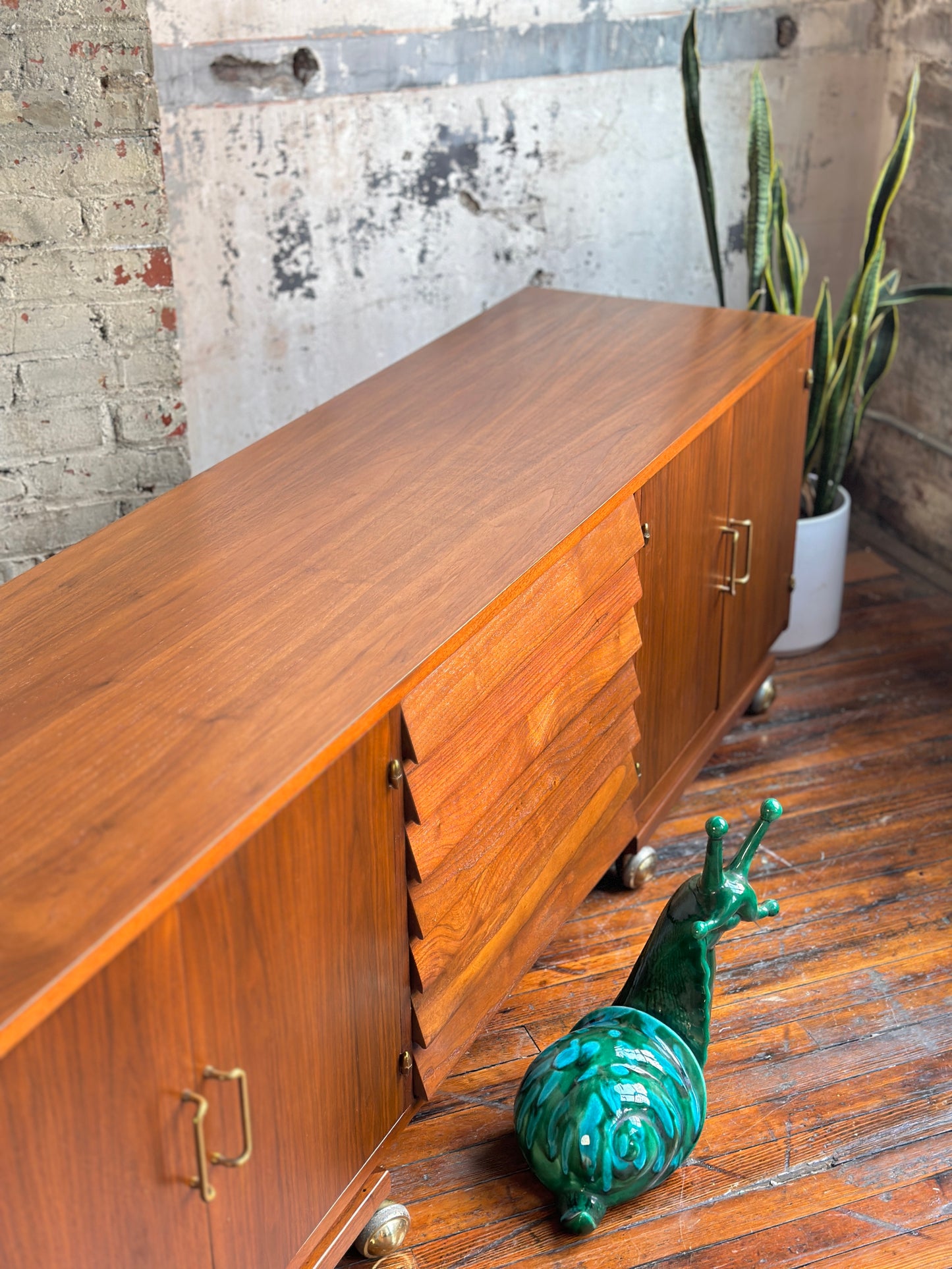 Restored American of Martinsville Dania Credenza on Casters